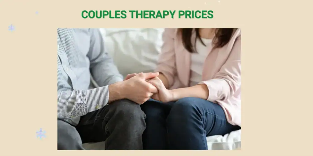 Close-up of a couple holding hands during counseling, illustrating couples therapy prices and the emotional value of investing in relationship support.